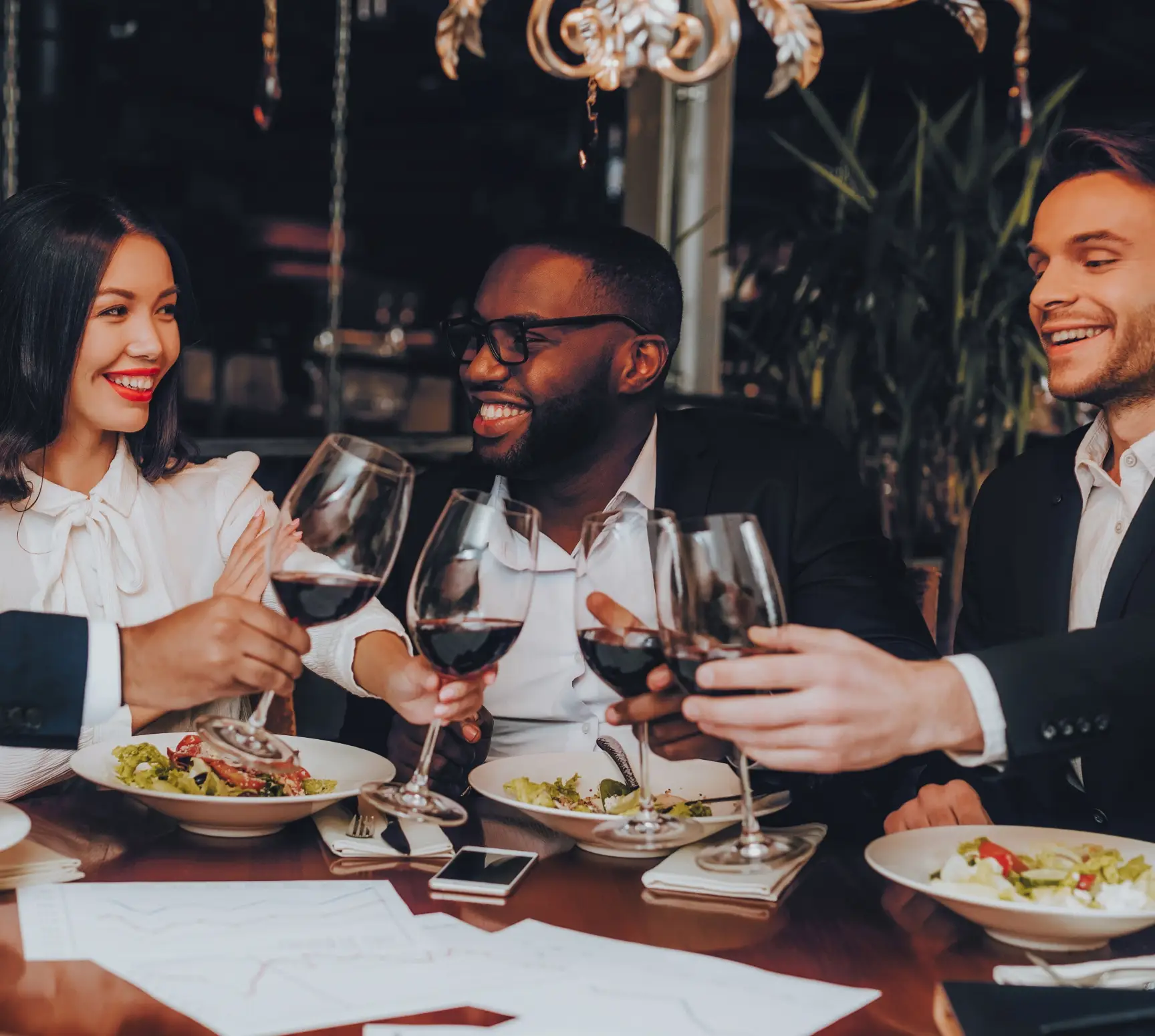 Entertaining clients over dinner