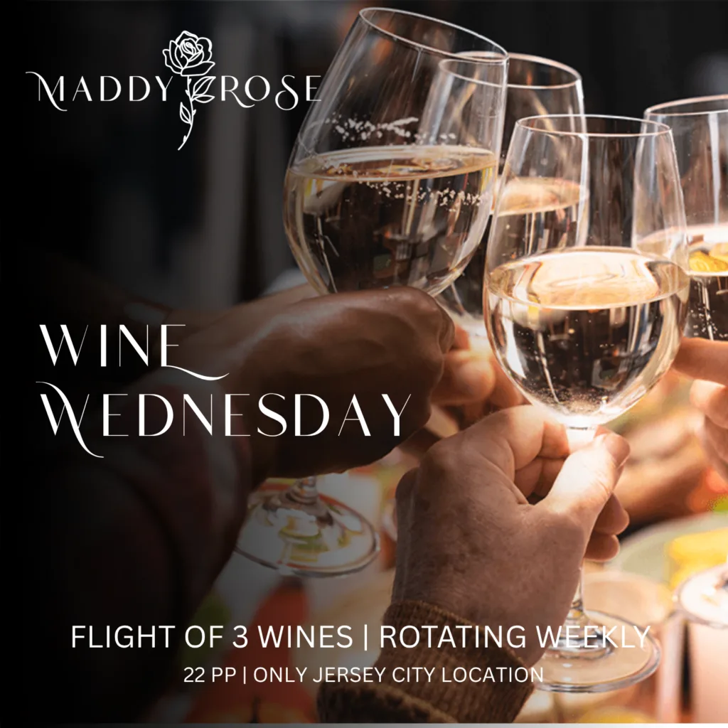 Wine Wednesday happenings promotion at maddy rose liberty house