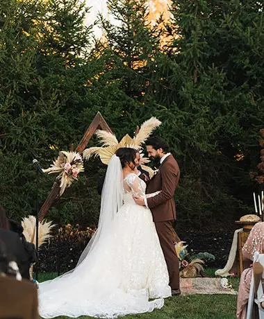 Samantha and Jonathan at The Farmhouse