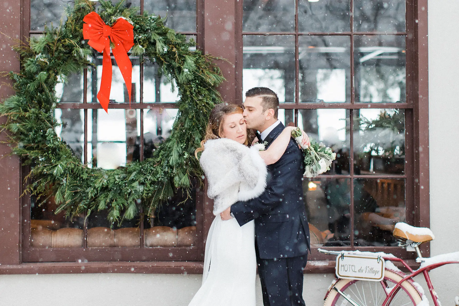 Hotel du Village Winter Wedding