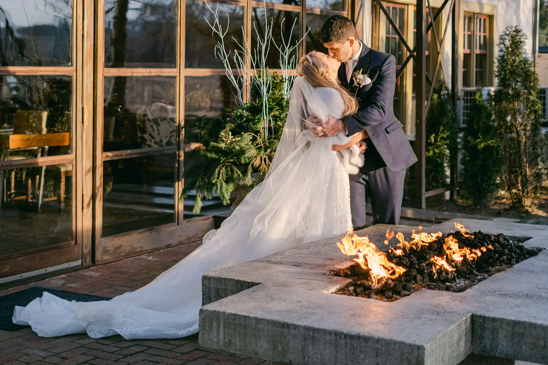 Hotel du Village Winter Wedding