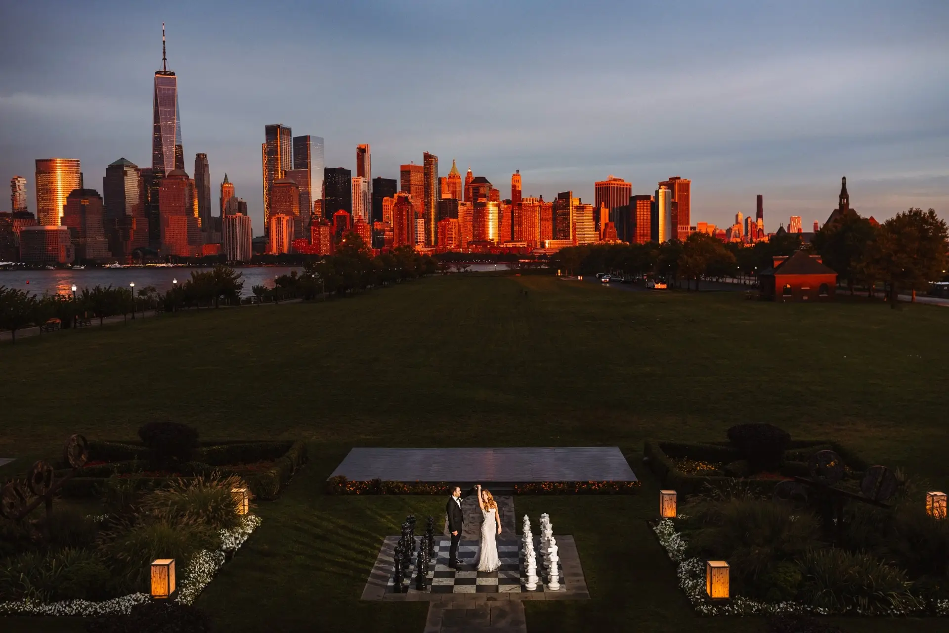Wedding Venue with NYC Skyline